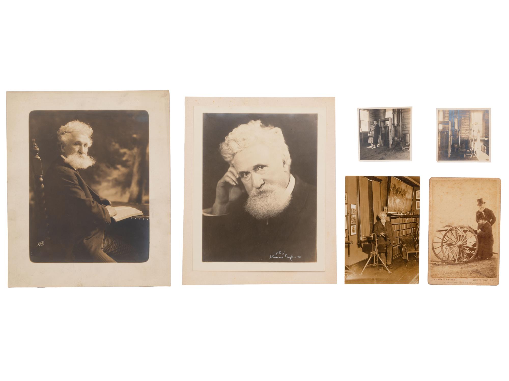 [WEAPONRY]. Photographic archive identified to inventors Hiram and Hudson Maxim.