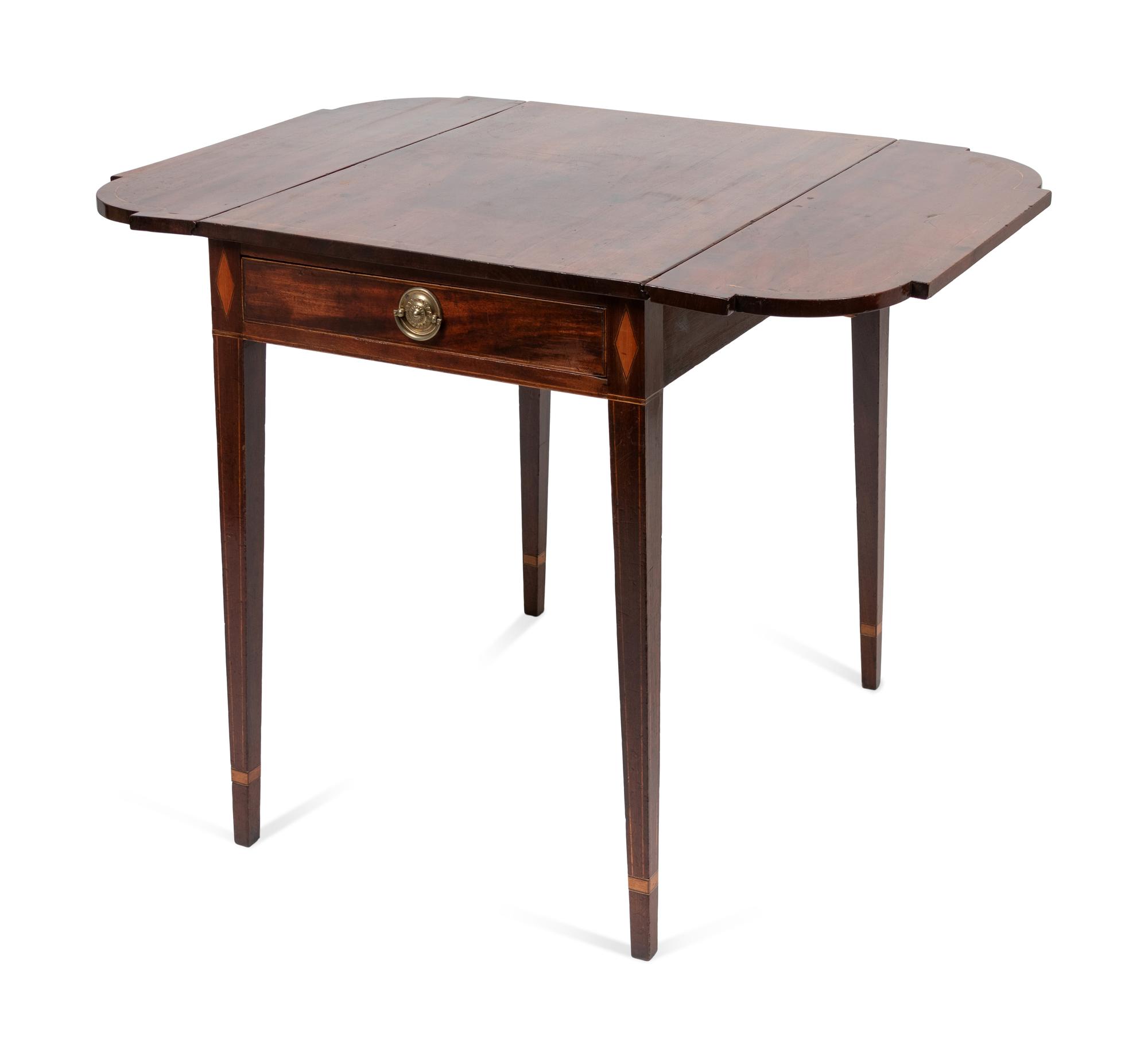 A Federal Inlaid Mahogany Pembroke Table