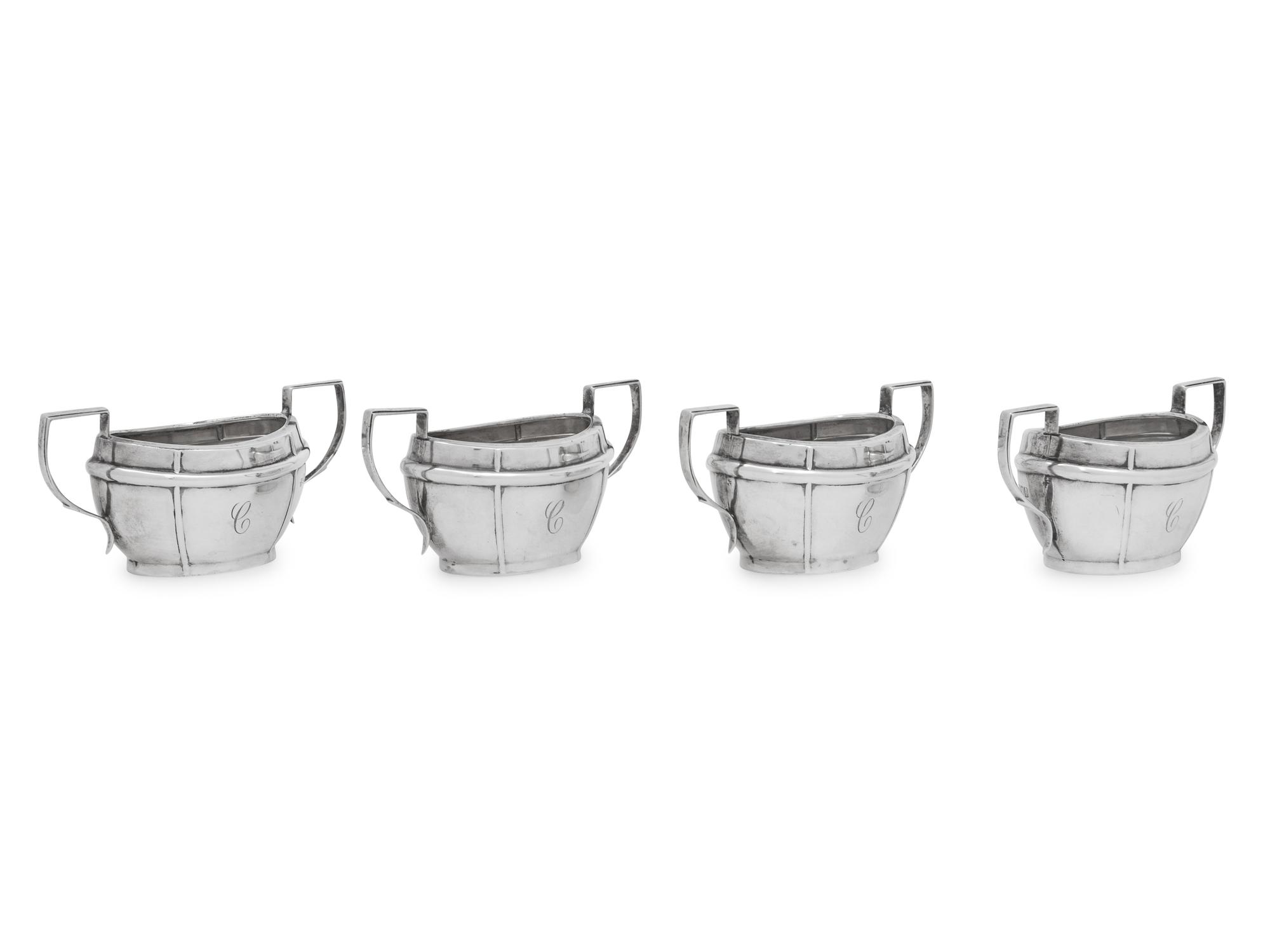 A Set of Four English Salt Cellars