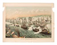 [CIVIL WAR]. 5 Kurz & Allison Civil War-themed chromolithographs