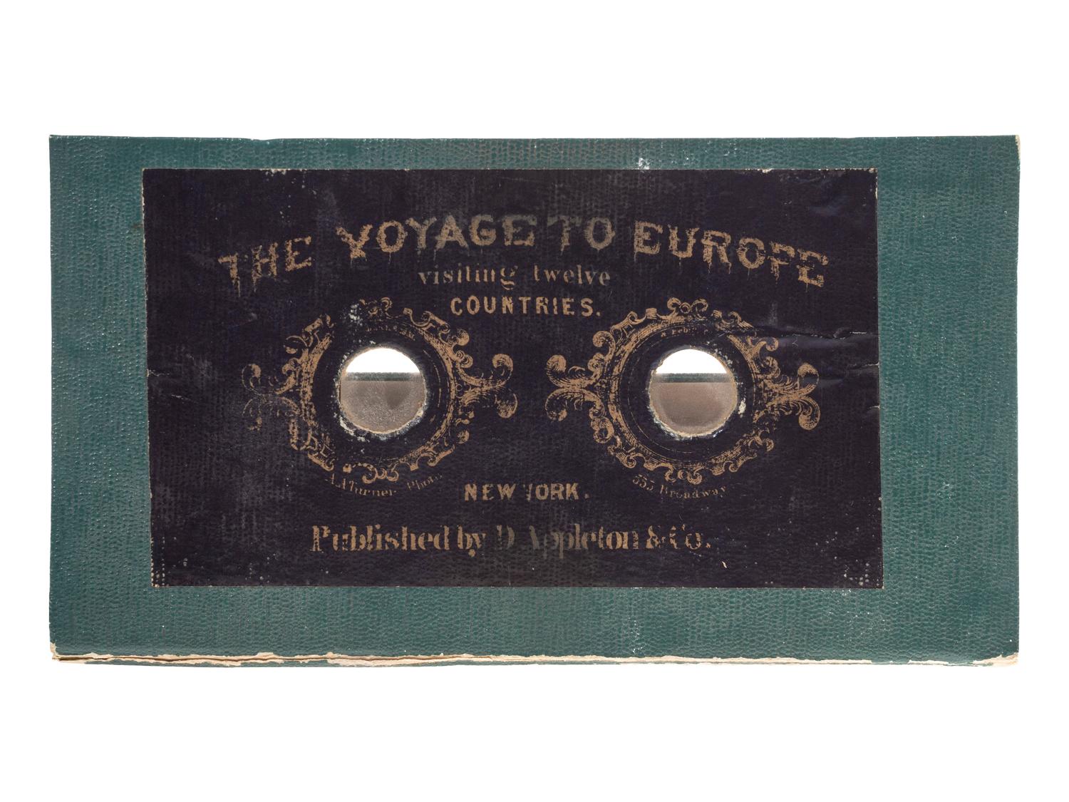 [EARLY PHOTOGRAPHY]. TURNER, A.A., photographer. The Voyage to Europe visiting twelve countries . New York: D. Appleton & Co., ca 1860s. A very rare group of 12 stereoviews housed in Motoscope viewer.
