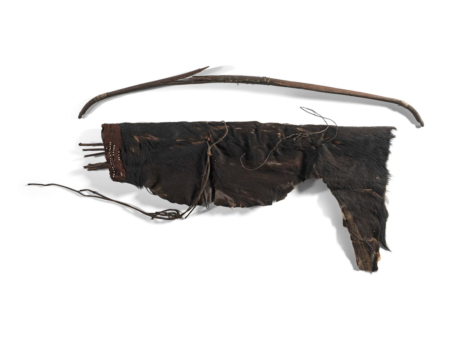 Northern California Sinew-Backed Bow, Arrows, and Quiver