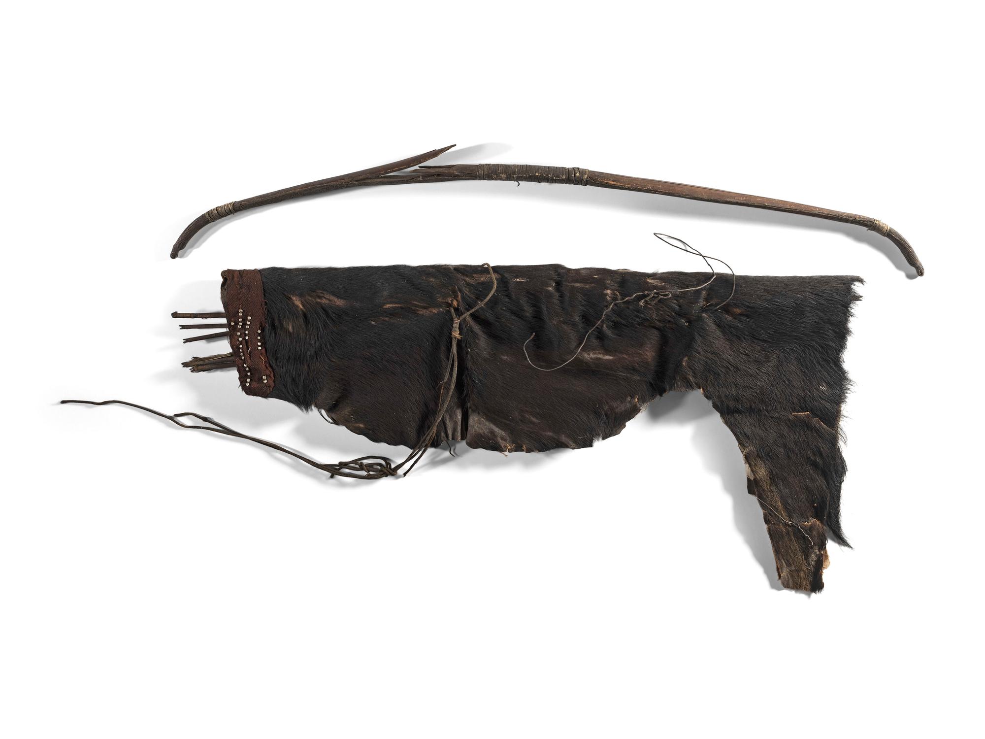 Northern California Sinew-Backed Bow, Arrows, and Quiver