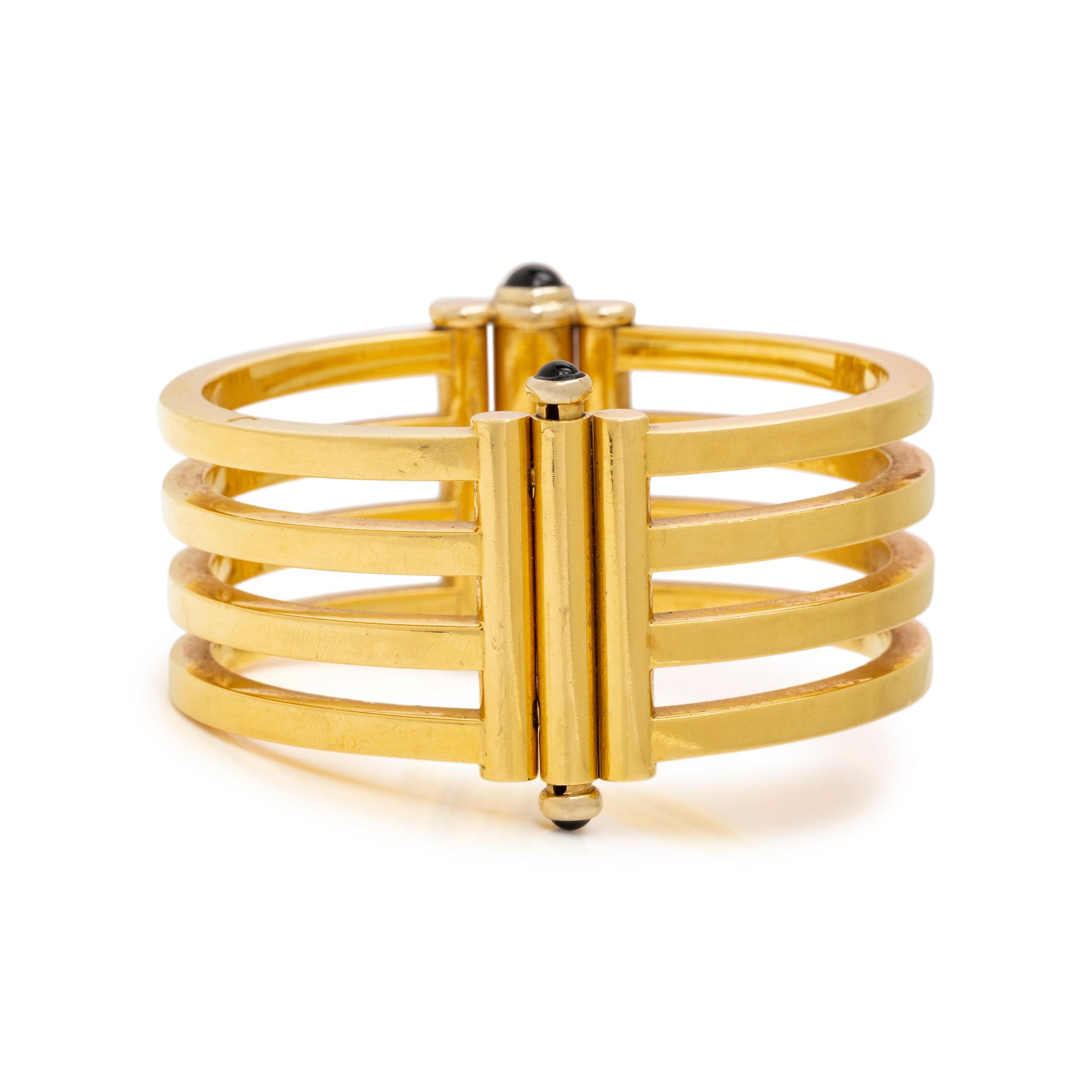 YELLOW GOLD BANGLE BRACELET