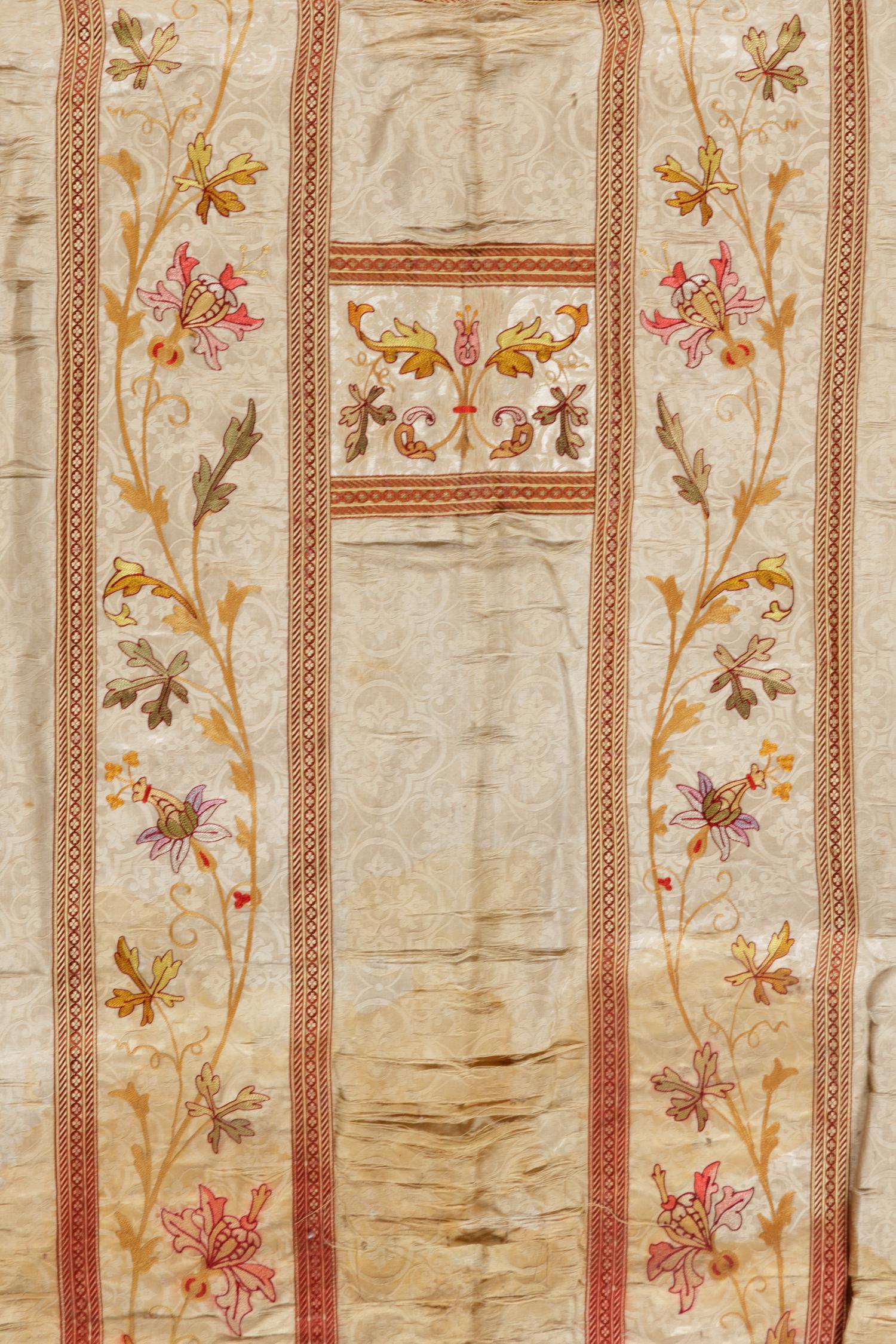 Three Embroidered Vestments and an Altar Cloth