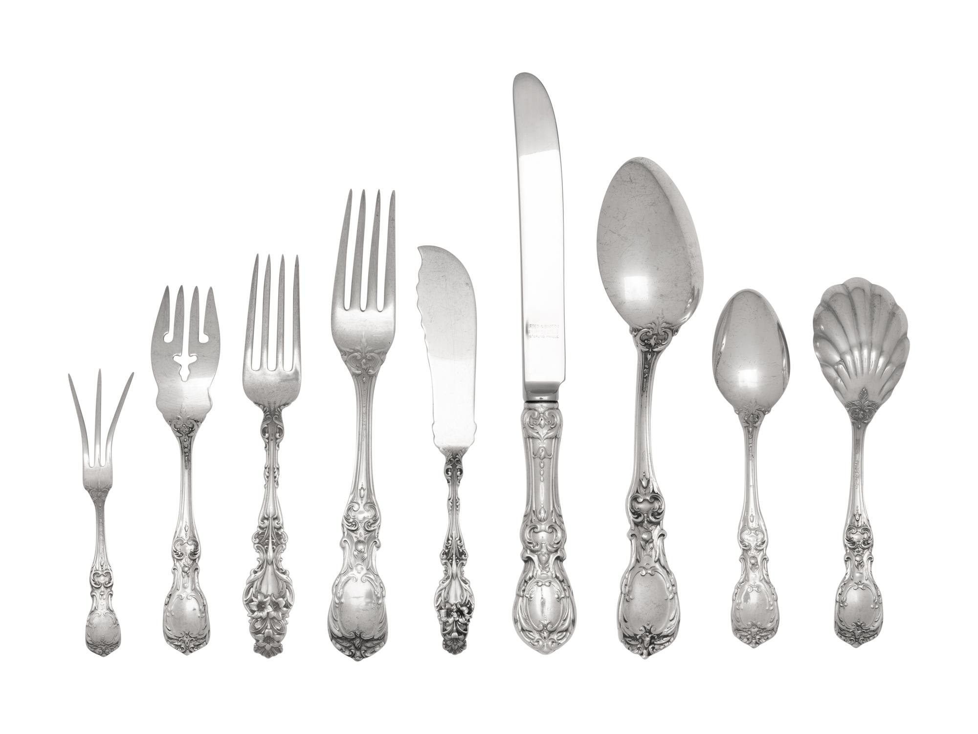 An American Silver Flatware Service