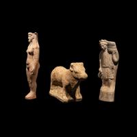 Three Greco-Roman Terracotta Figures