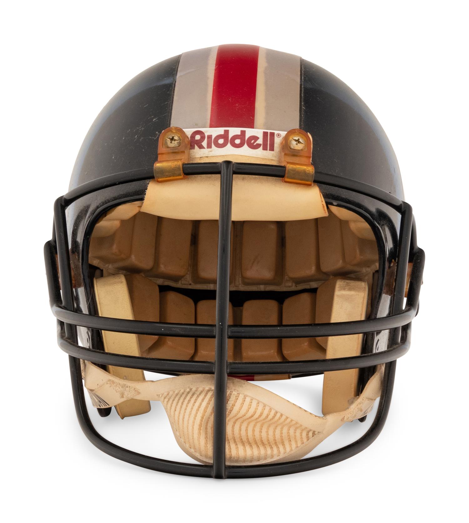 An Aliquippa, Pennsylvania High School Riddell Football Helmet Formerly Displayed at Mike Ditka's Restaurant