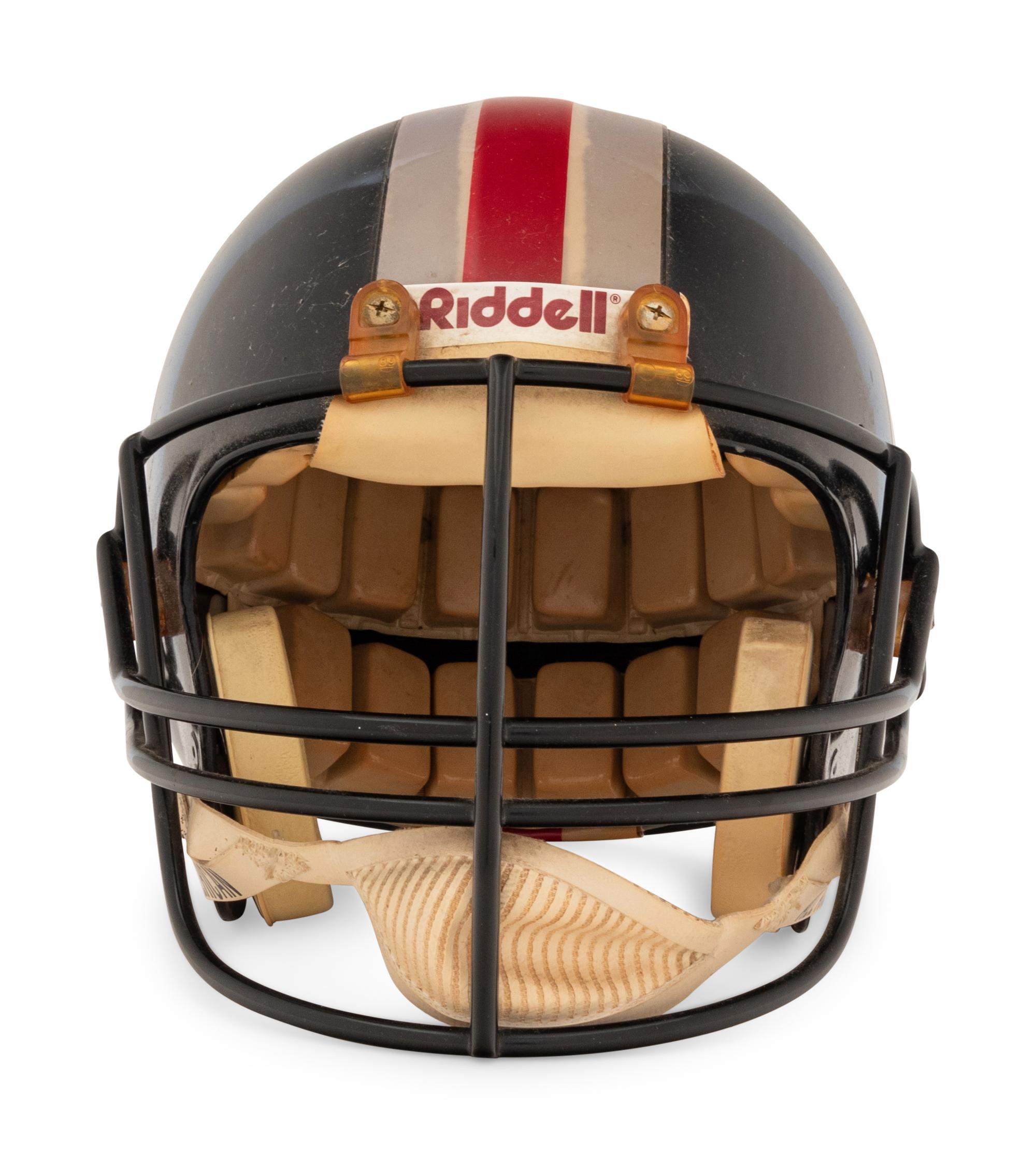 An Aliquippa, Pennsylvania High School Riddell Football Helmet Formerly Displayed at Mike Ditka's Restaurant