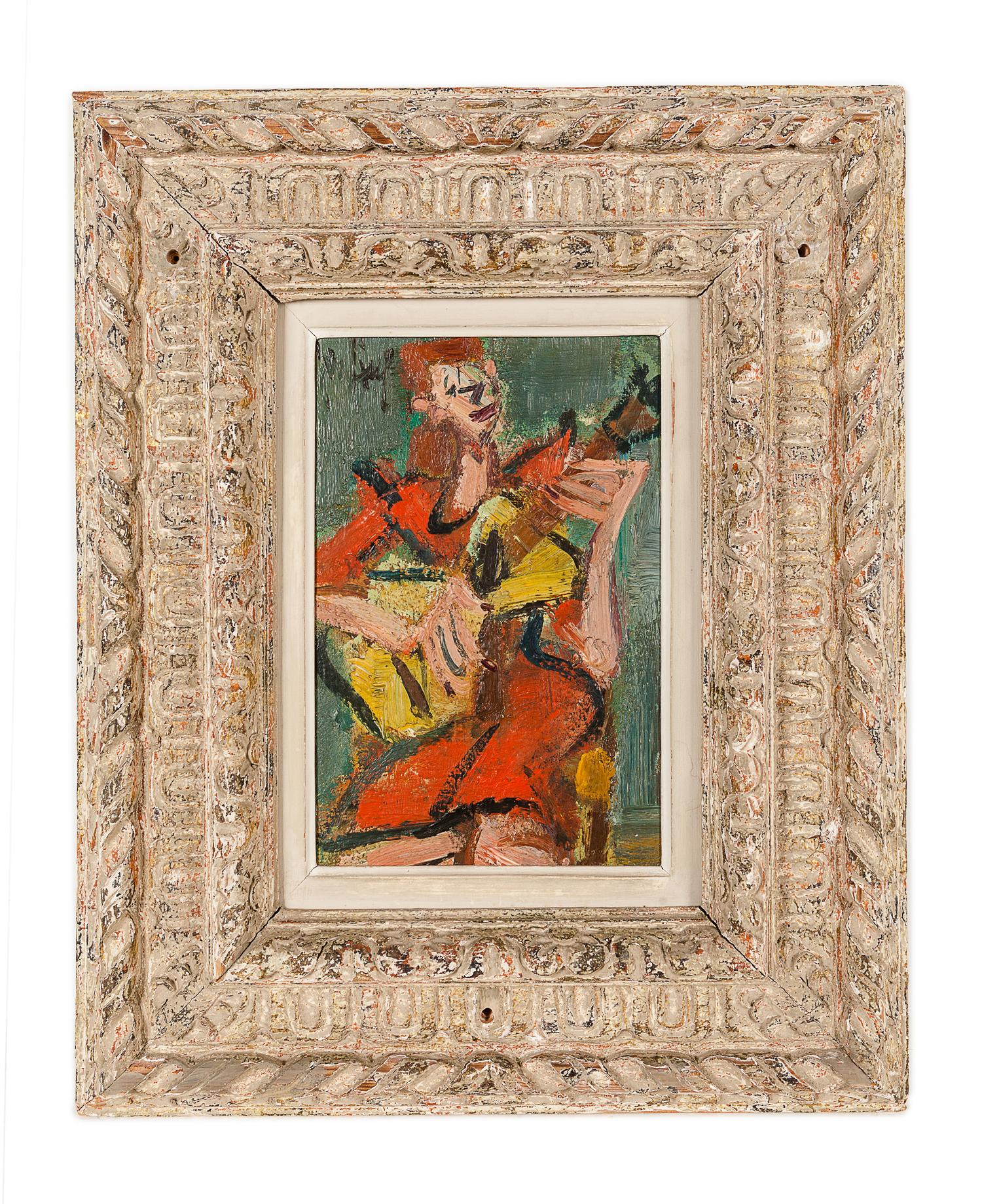 A Young Woman Playing the Guitar