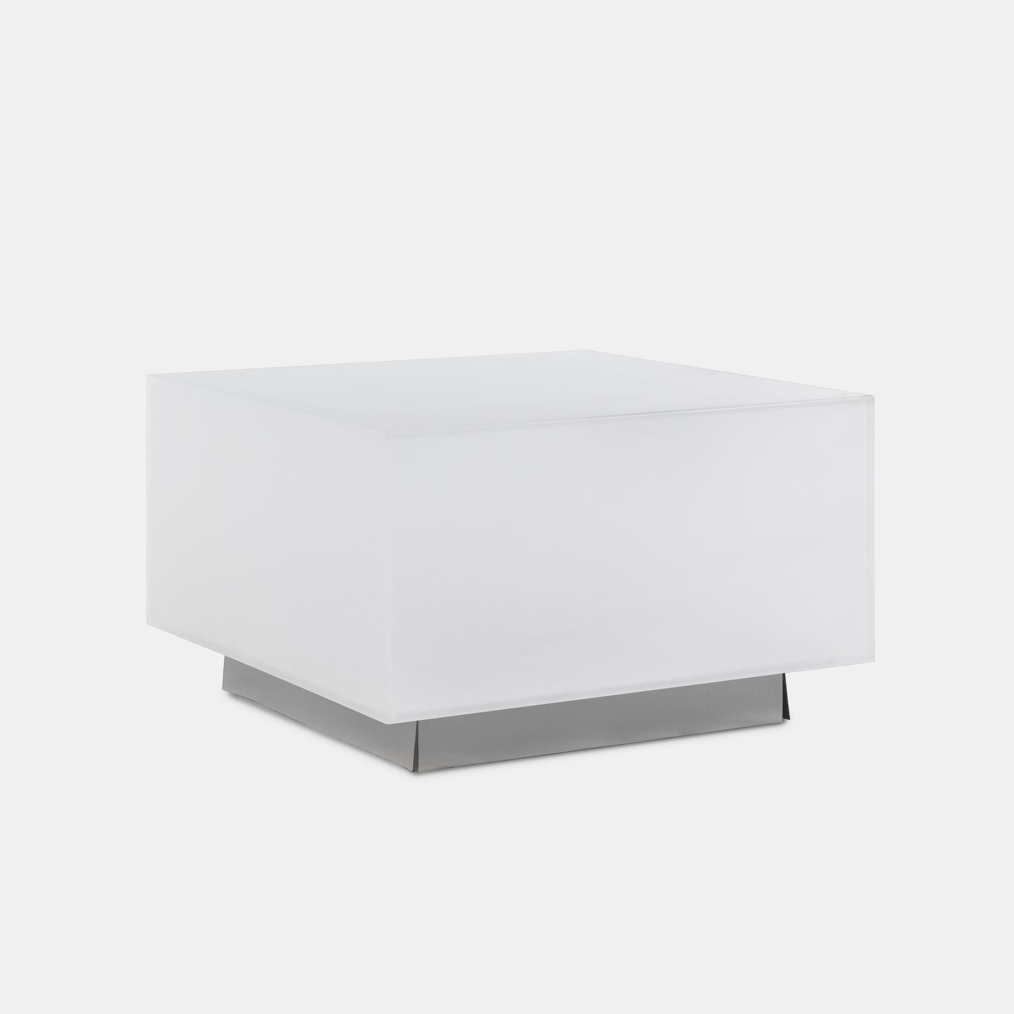 Illuminated Plexiglass End Table