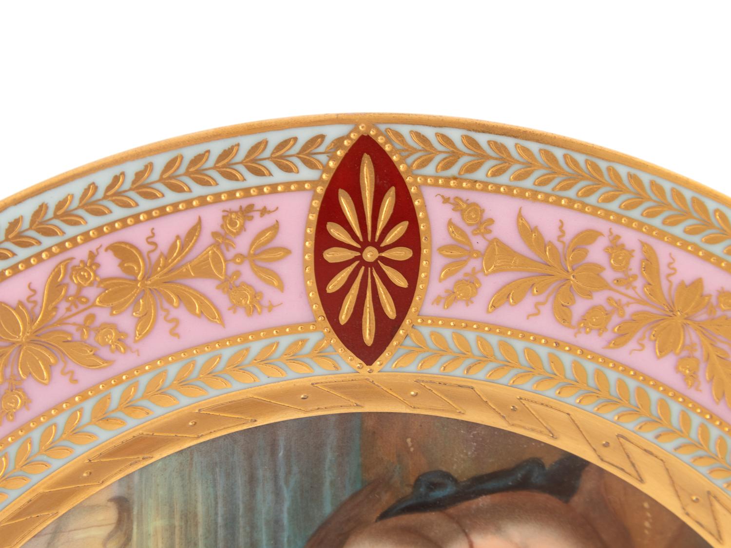 A Vienna Porcelain Cabinet Plate Depicting Ariadne