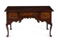 A Queen Anne Style Mahogany Desk