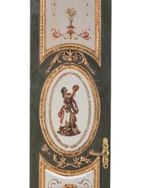 A Pair of Venetian Reverse-Painted Glass Doors