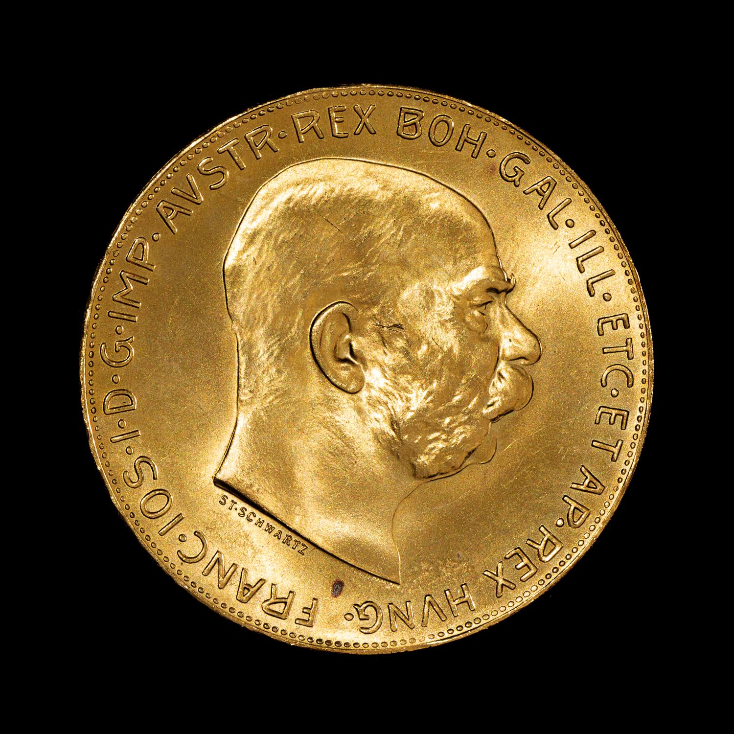 An Austrian 1915-Dated 100 Kroner Commemorative Coin