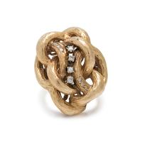 YELLOW GOLD AND DIAMOND RING
