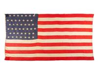 [FLAGS & PATRIOTIC TEXTILES]. 43-star American flag. Ca 1890.