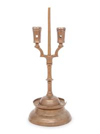 A Southern German Three Kings Two-Light Candlestick
