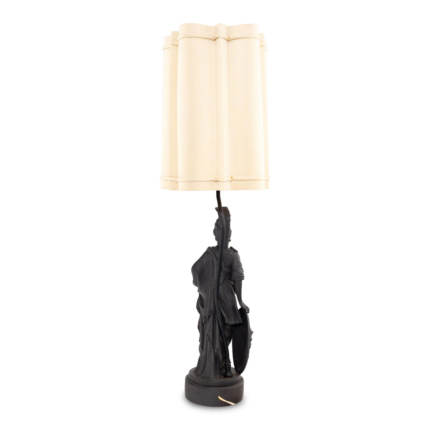 A Mottahedeh Basalt Figure of Athena Mounted as a Lamp