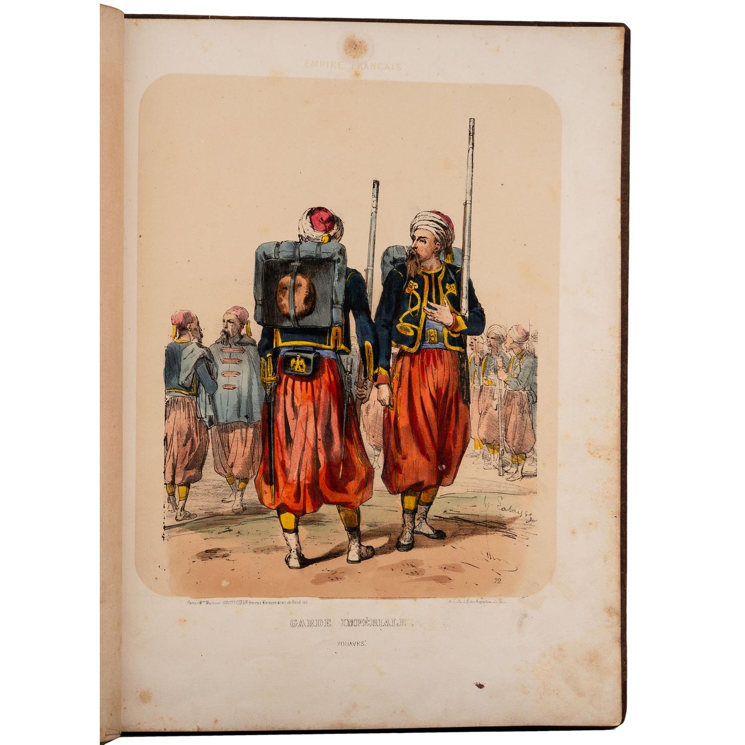 [LALAISSE, Hippolyte]. Empire Francais. L’Armee et la Garde Imperiale . Paris: Hautecoeur Freres, n.d. [ca 1865-1870].