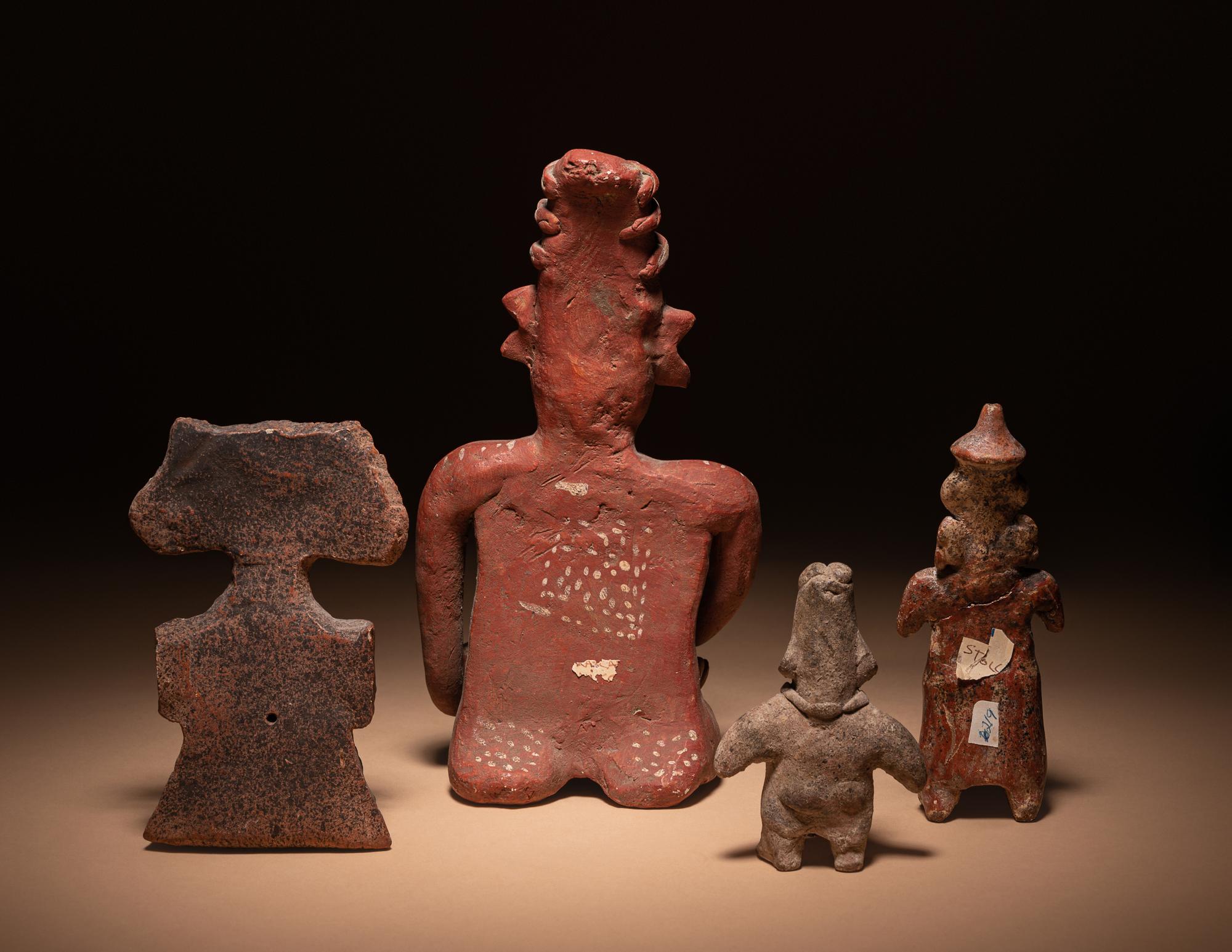 A Nayarit Mother and Child and Three Standing Figures