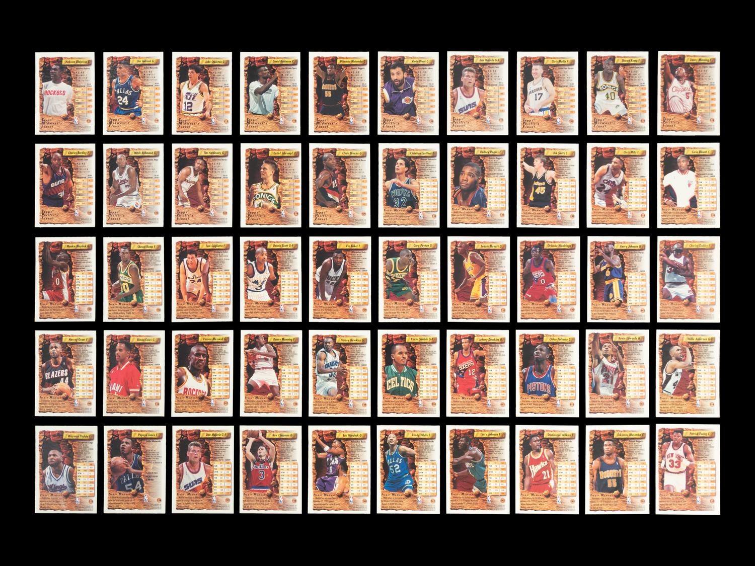 A 1993-94 Topps Finest Basketball Complete Set of 220 Cards