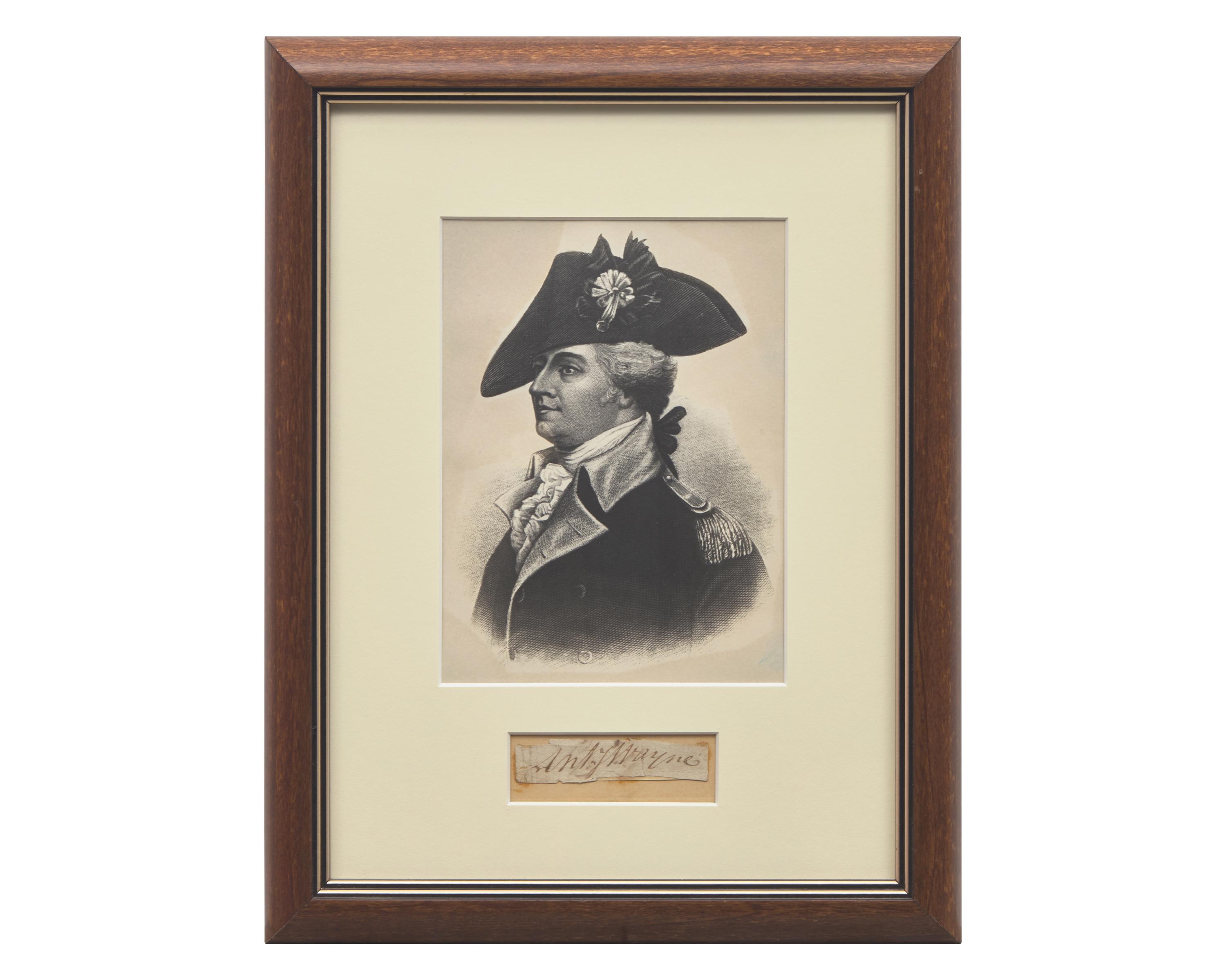 [American Revolution] Wayne, Anthony. Cut Signature