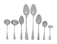 A Collection of English Silver Table Spoons