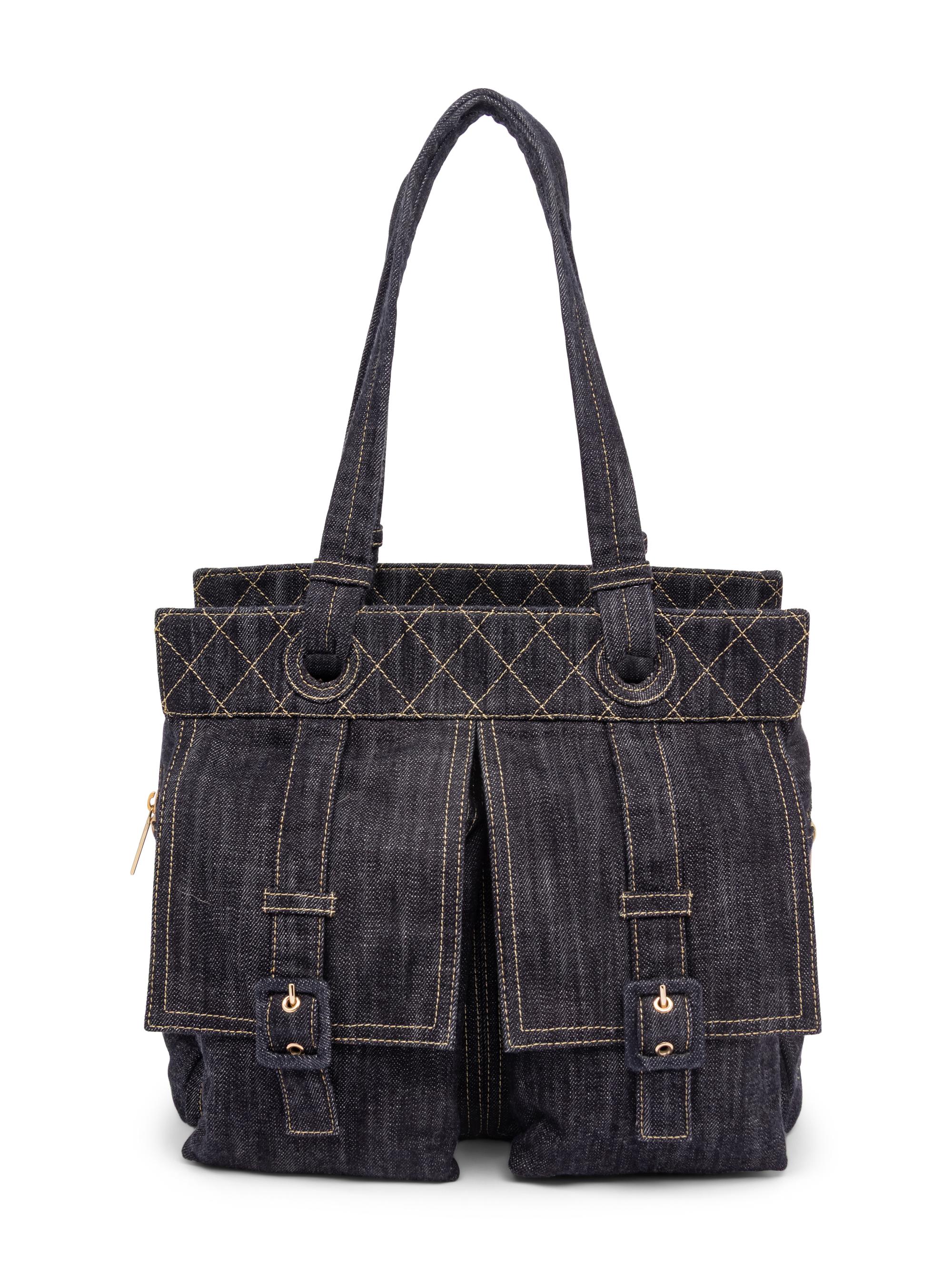 CHANEL, DENIM POCKET TOTE