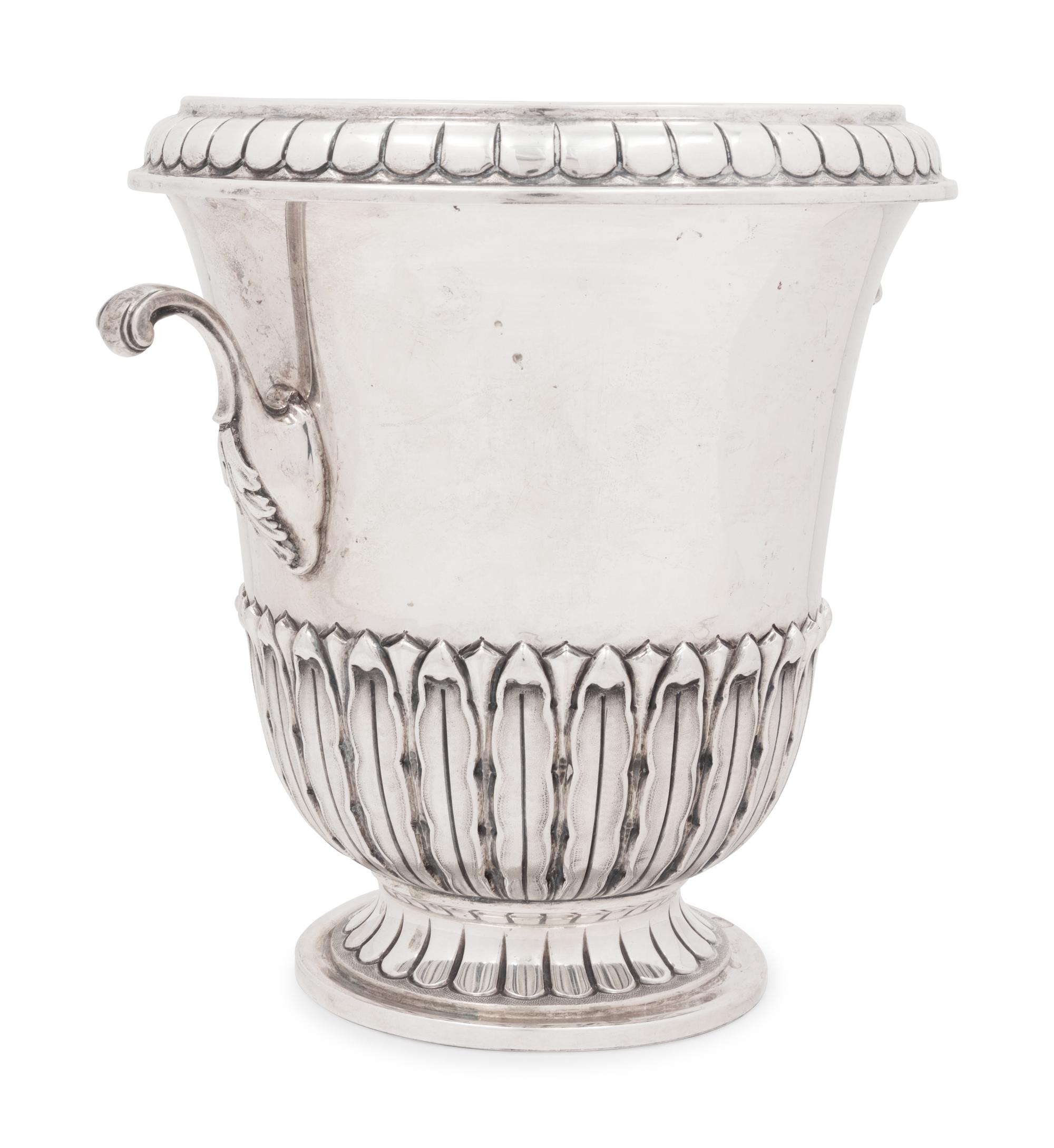 An Italian Silver Wine Cooler