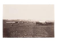 [CIVIL WAR]. Possibly by Timothy H. O'SULLIVAN (1840-1882), or James GARDNER (b. 1832), photographers. Winter Quarters of Army of the Potomac, Near Brandy Station, Virginia . 1864.