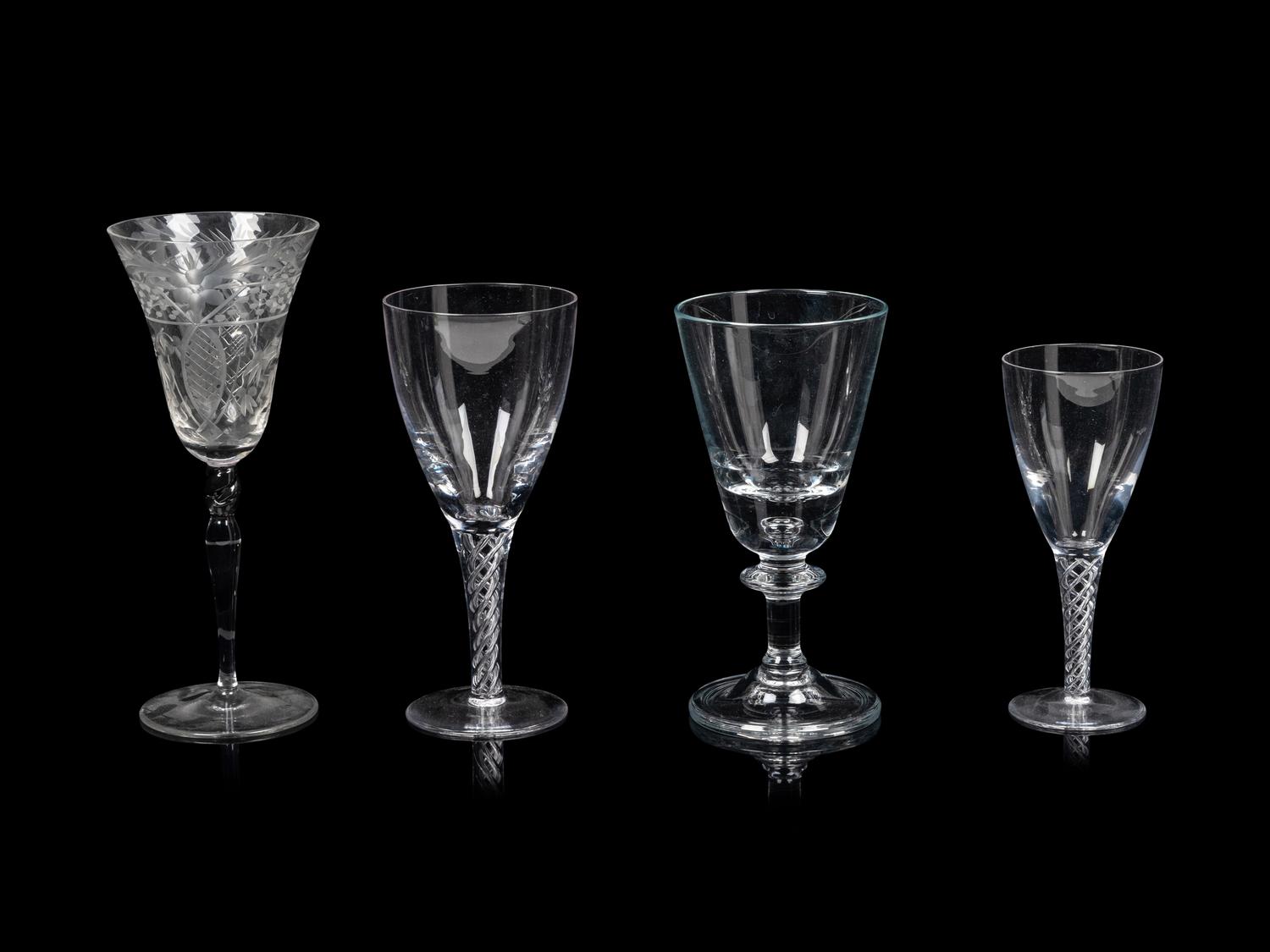 A Group of Glass Stemware