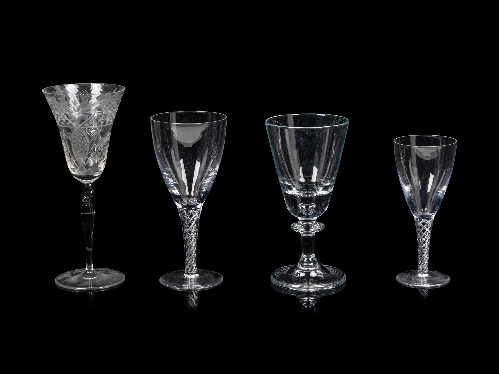 A Group of Glass Stemware