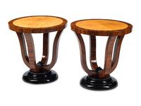 A Pair of Art Deco Style Part-Ebonized Side Tables
