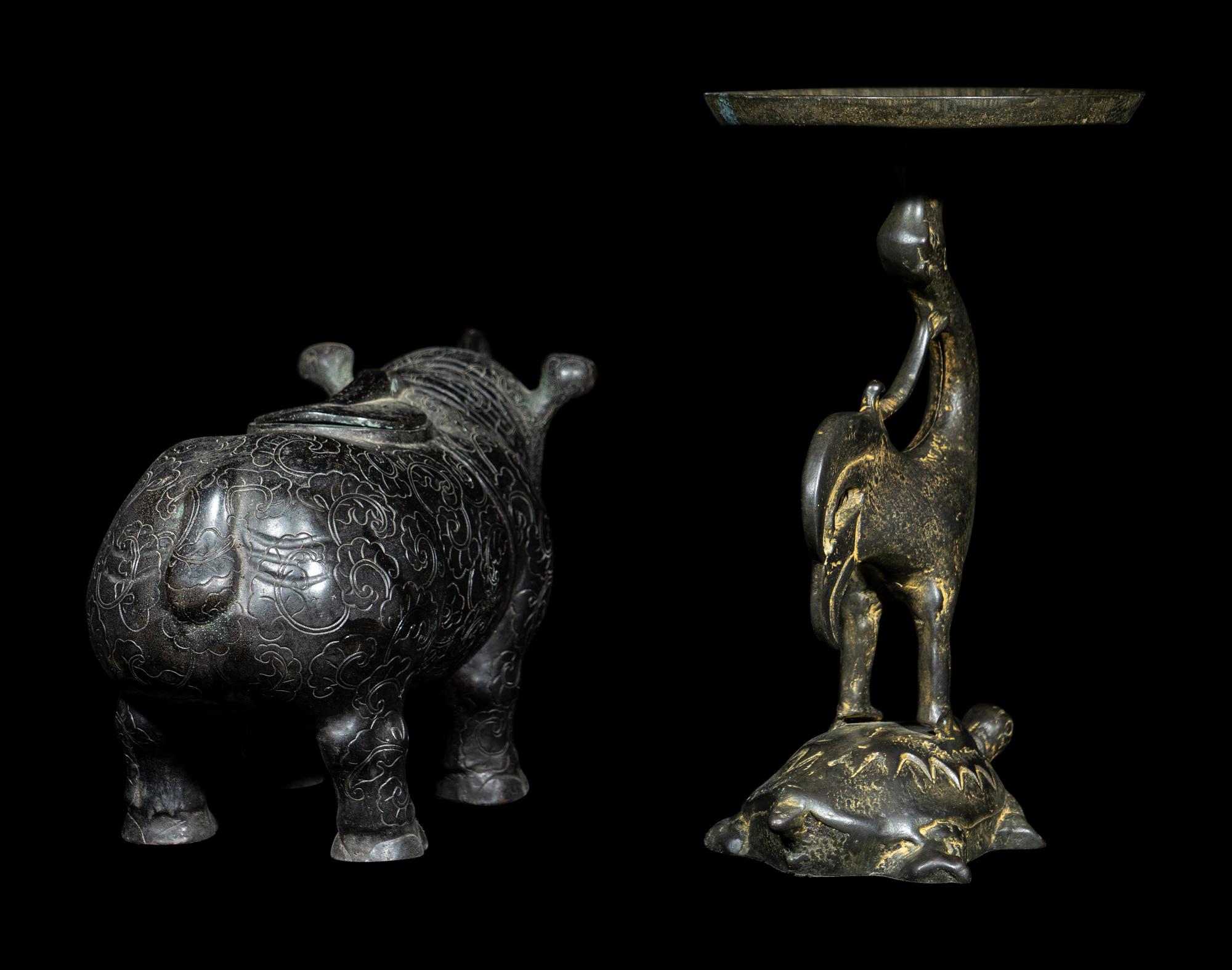 Two Chinese Archaistic Bronze Articles