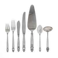 An American Silver Flatware Service