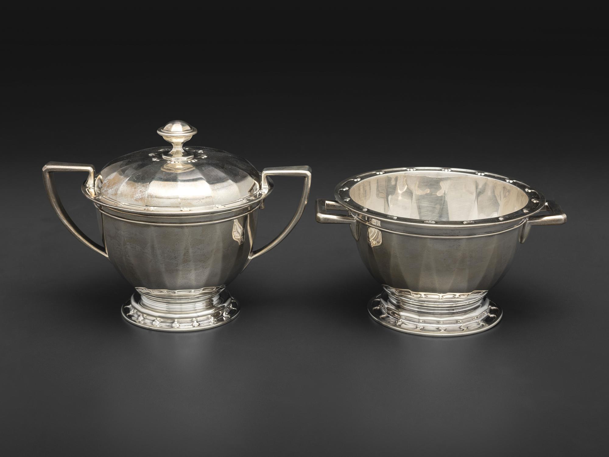 An American Silver Seven Piece Tea and Coffee Service with Matching Tray