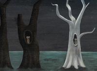 Four Trees and Three Owls