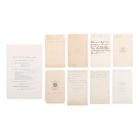 [Lincoln, Abraham] Group of Eight Photographs of Lincoln Conspirators Military Trial and Commission Members