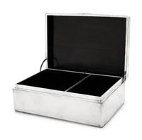 A Silver Mounted Hardwood Hinged Box