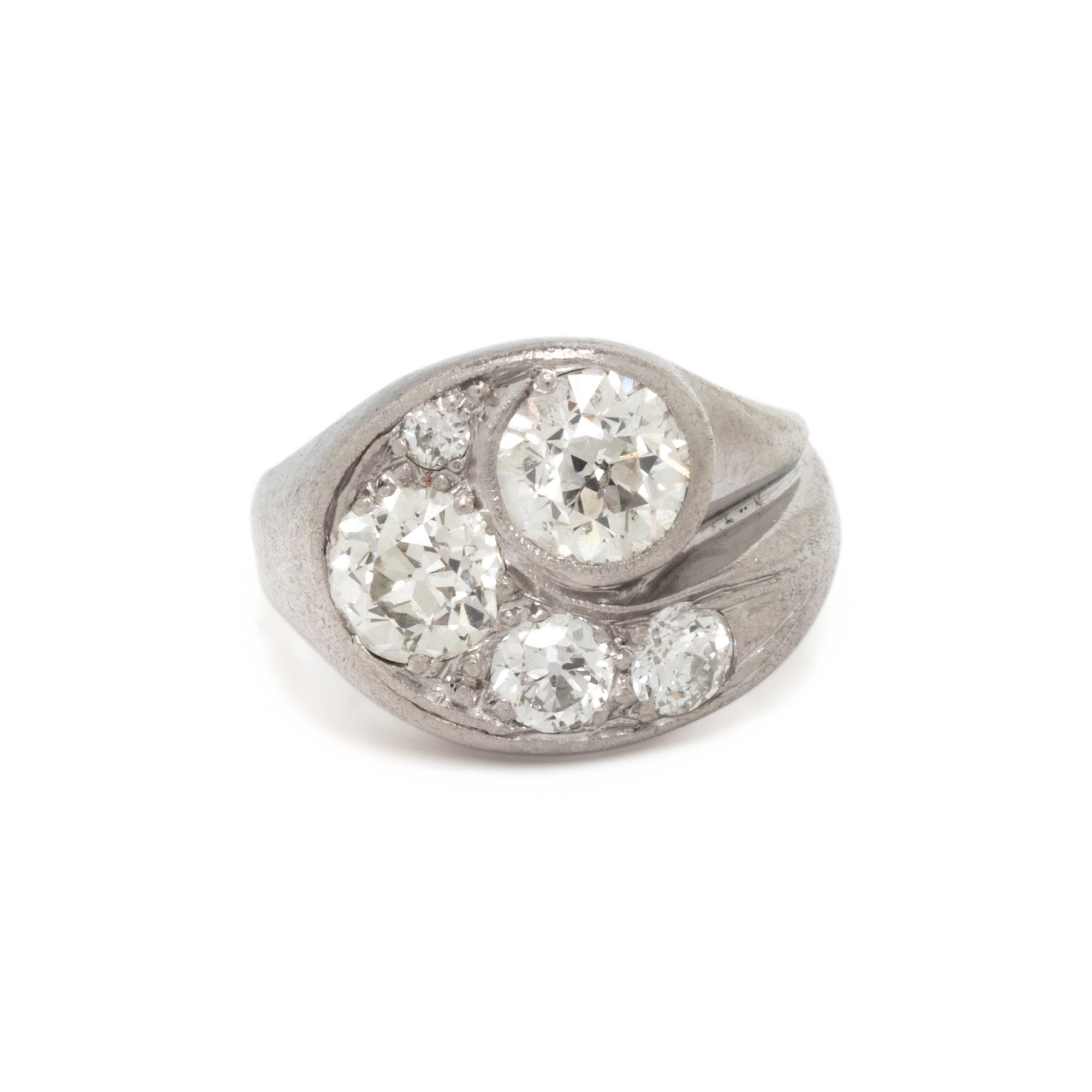 PLATINUM AND DIAMOND RING