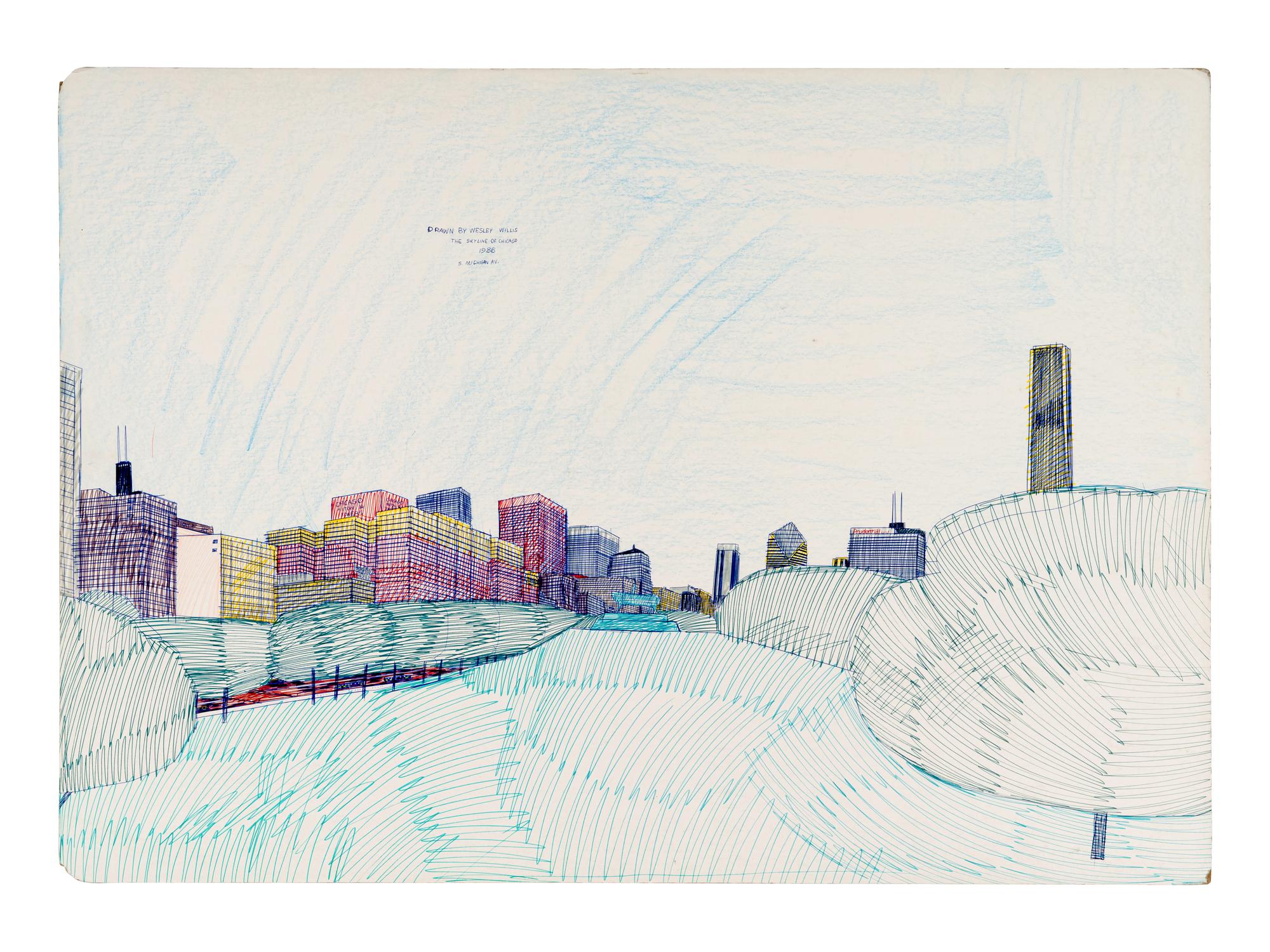The Skyline of Chicago, 1986, S. Michigan Av.