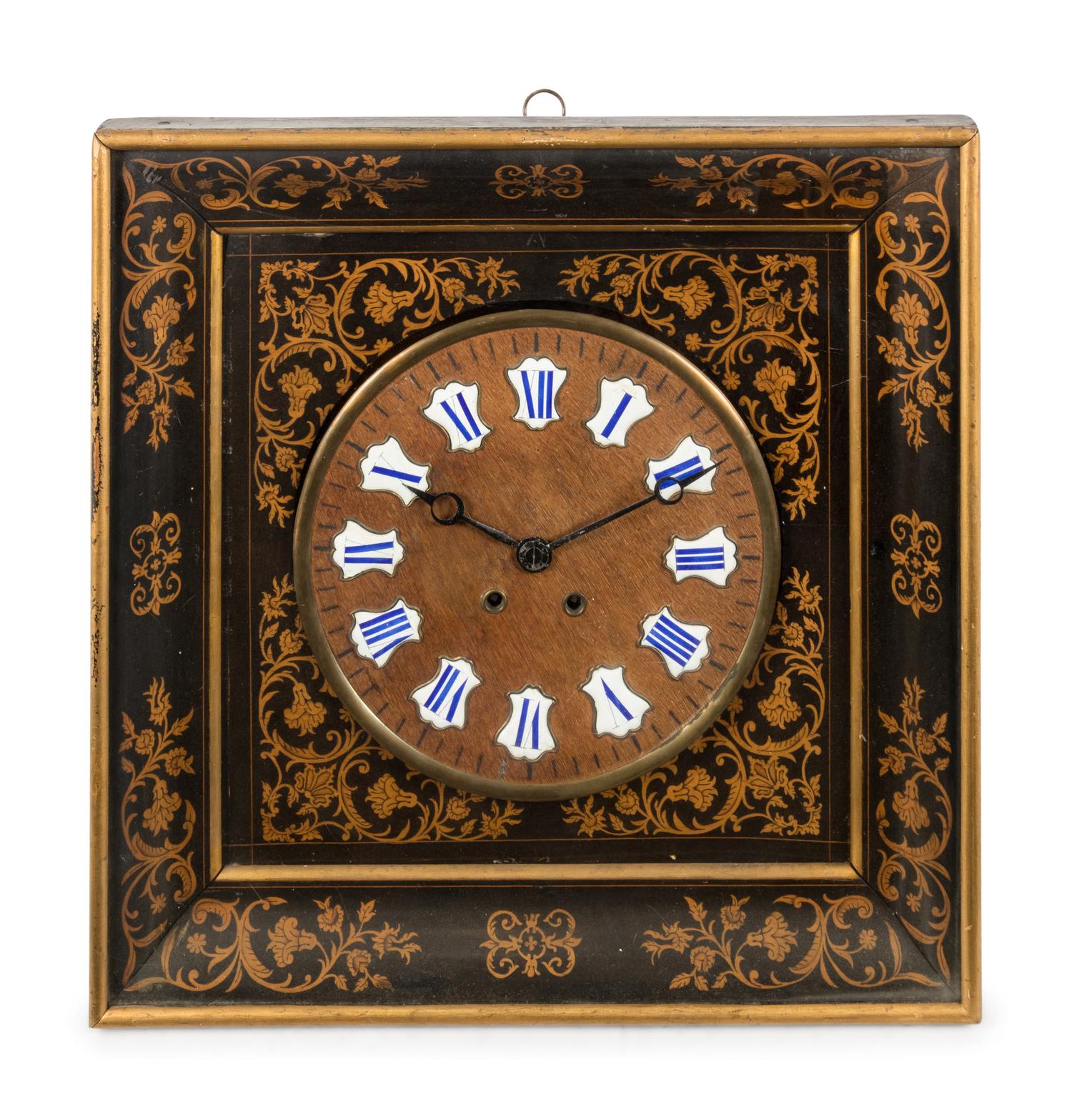 A French Marquetry Wall Clock
