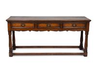 A George III Oak Serving Table