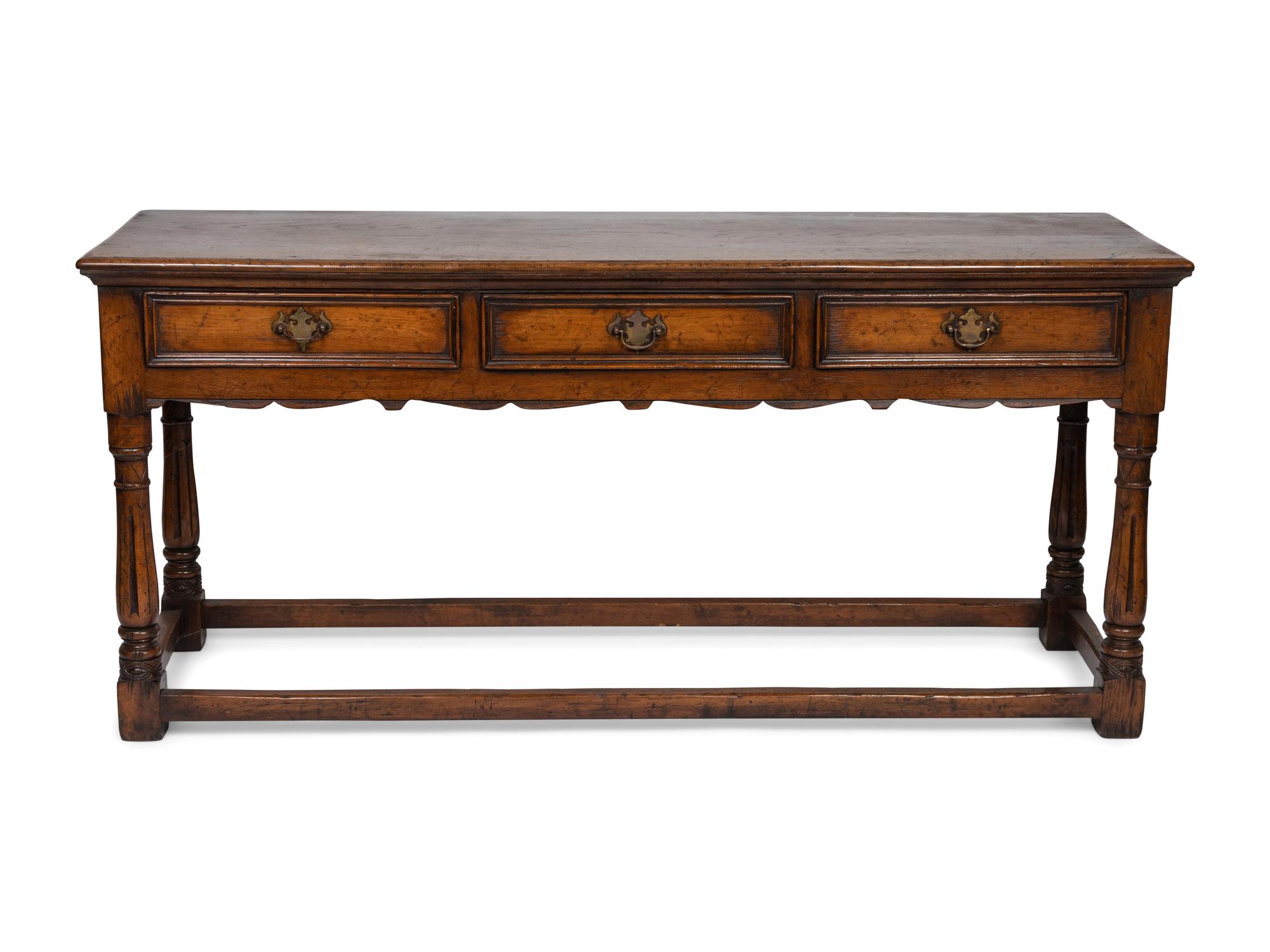 A George III Oak Serving Table