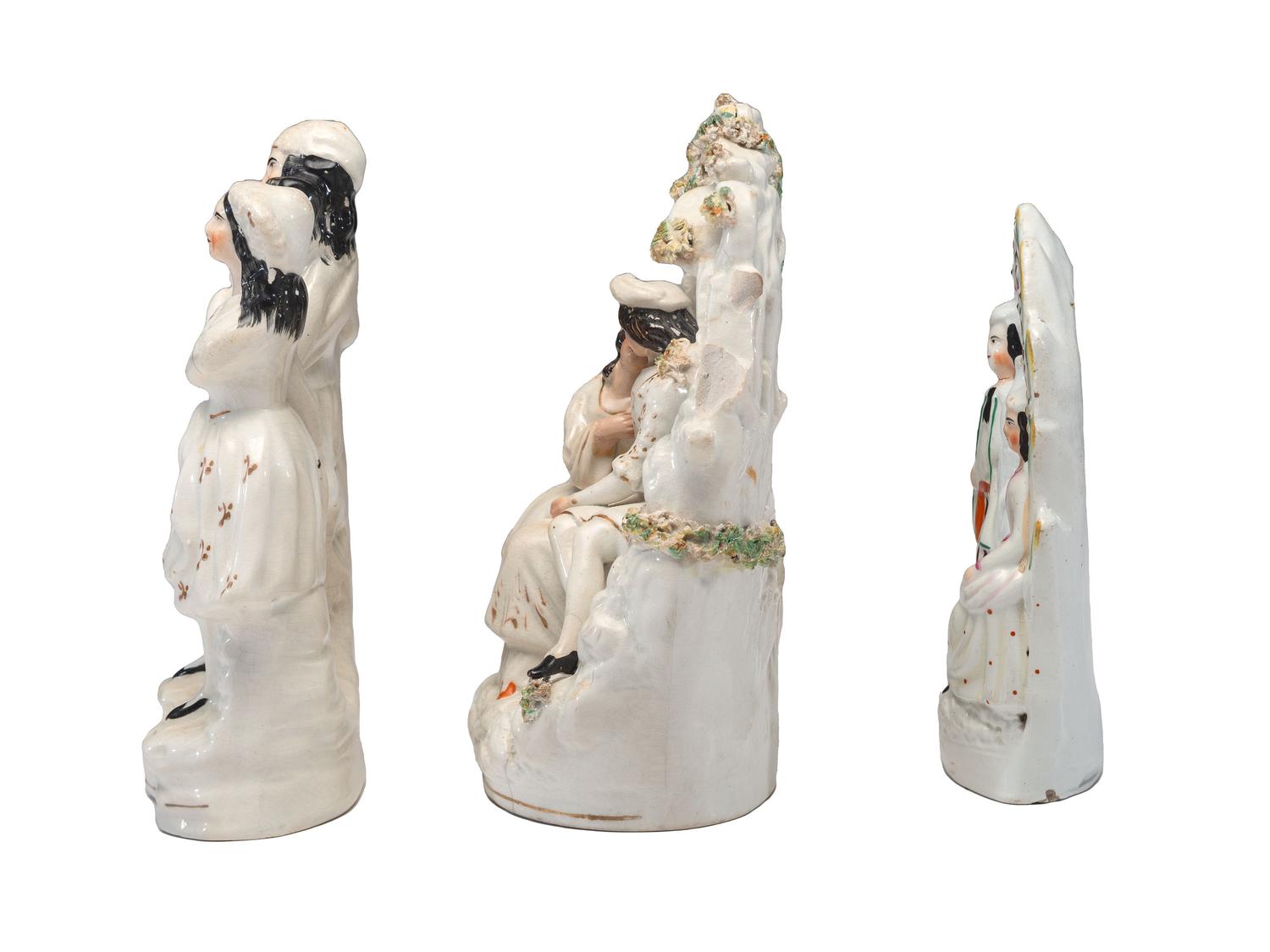 Three Staffordshire Figural Groups