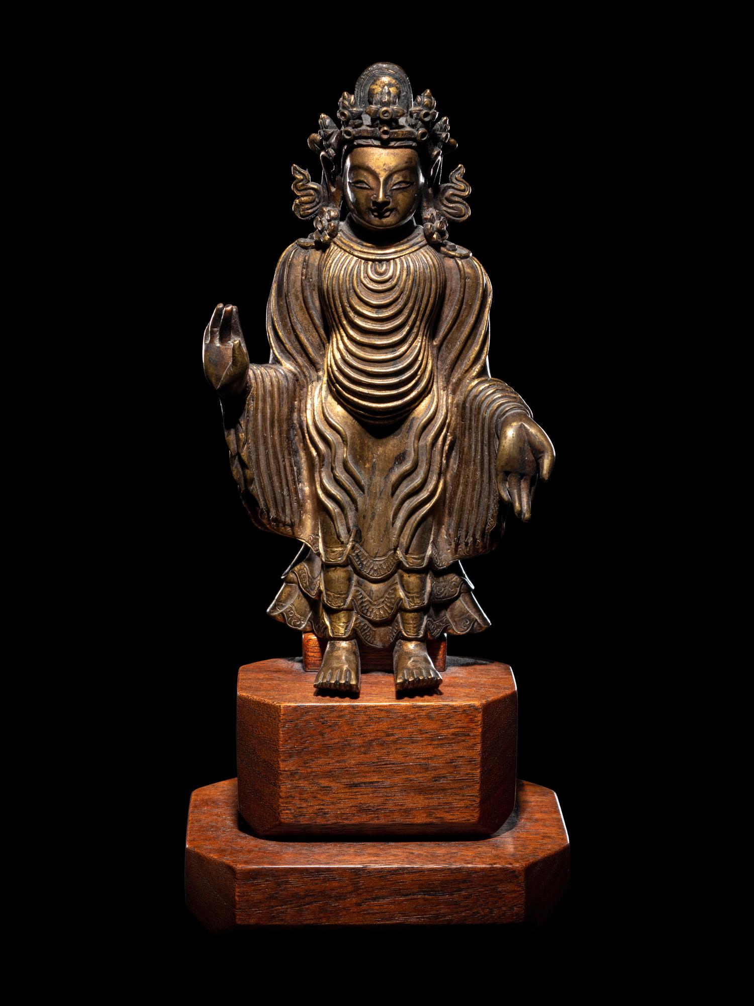 A Gilt Bronze Figure of Buddha