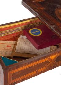 A Continental Marquetry and Parquetry Flip-Top Game Table