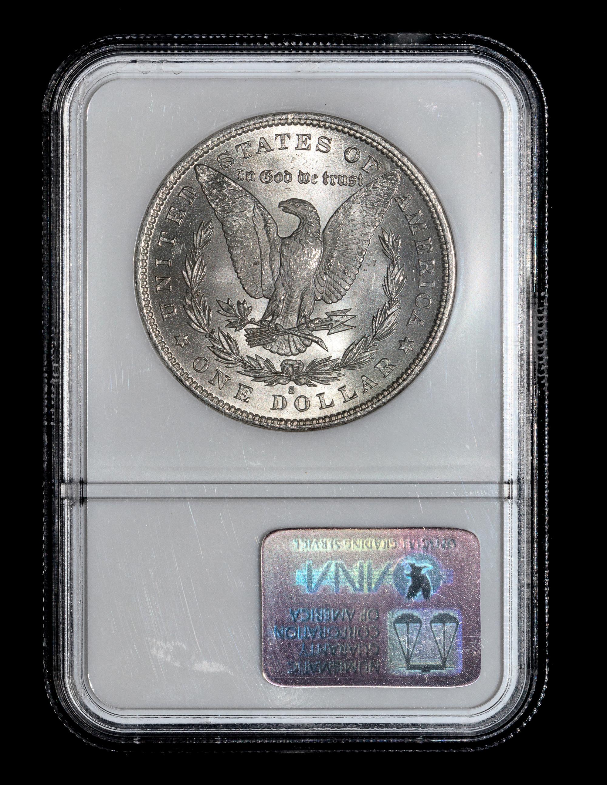 A United States 1879-S Morgan Silver $1 Coin — NGC graded MS66