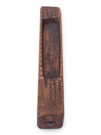 A Carved Wooden Folk Art Knife Sharpener